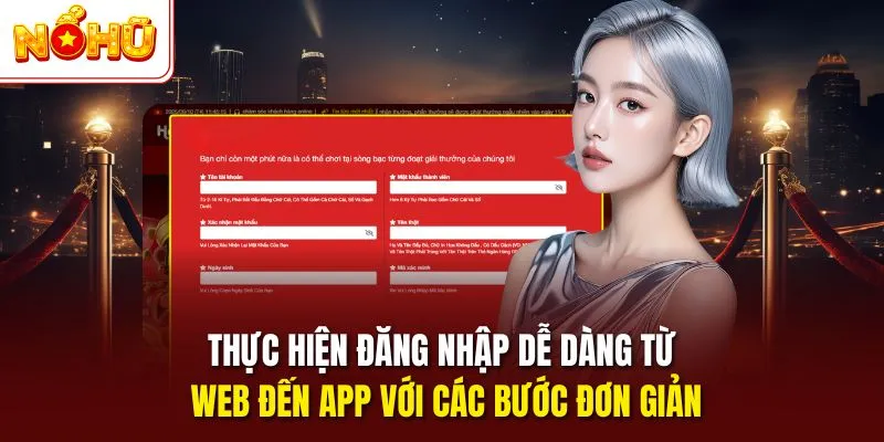 Thực hiện đăng nhập dễ dàng từ web đến app với các bước đơn giản